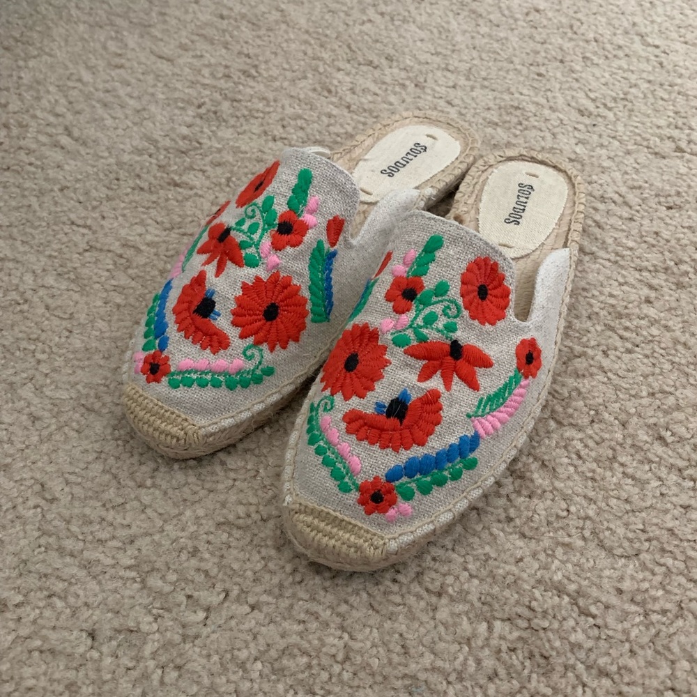 Soludos espadrille mule size 7.